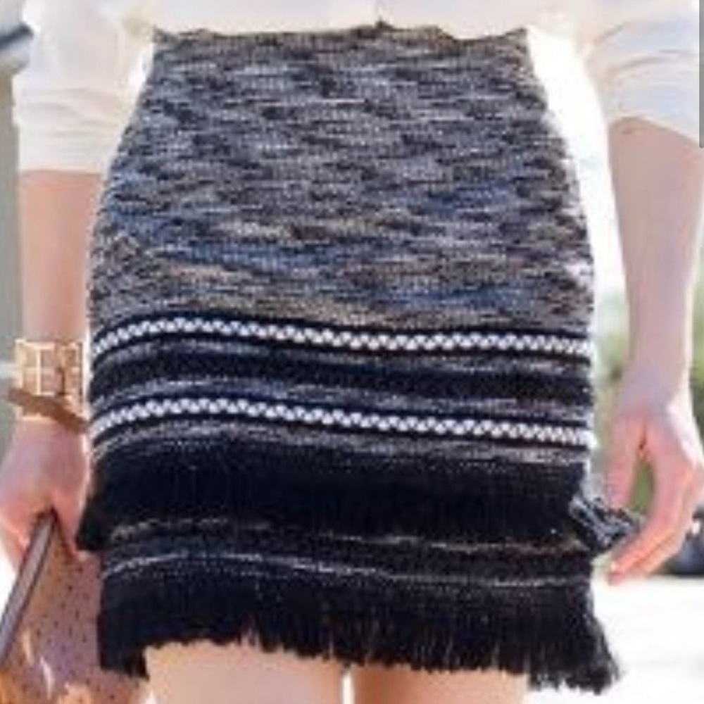 H&M Elegant Black and Gray Women's Mini Skirt